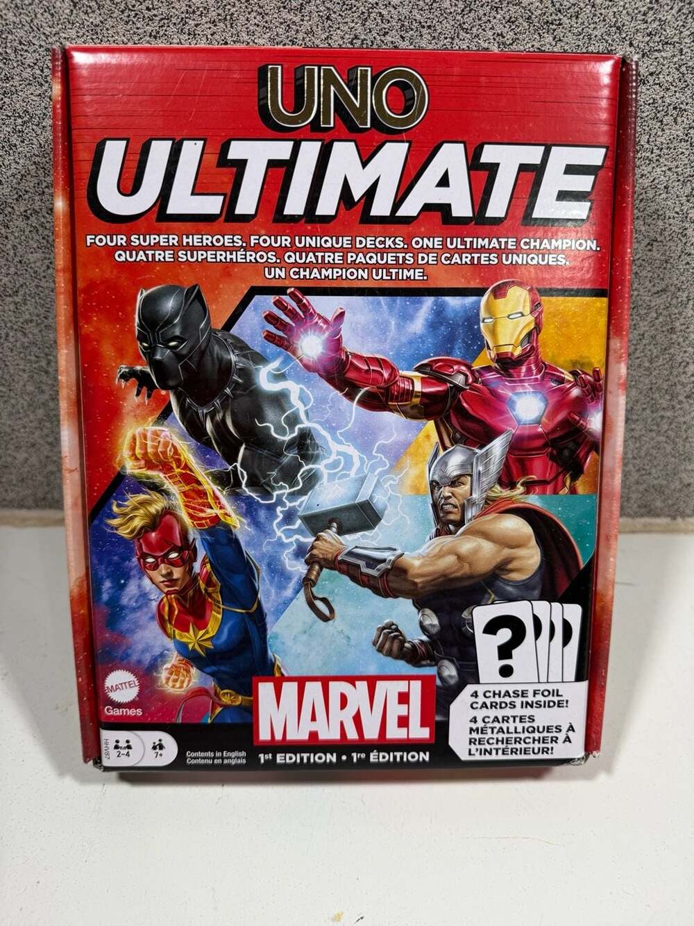 Mattel Uno Ultimate Marvel 1st Edition Card Game